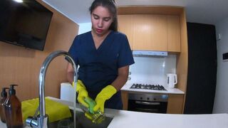I discovered the maid's secret and she paid me with her body