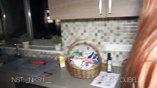 A girl received a pool cleaner and had to undress