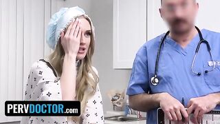 Doctor checks on the religious teen Emma Starletto’s tight pussy