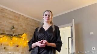 The stepson is having fun with his stepmom in a taboo way