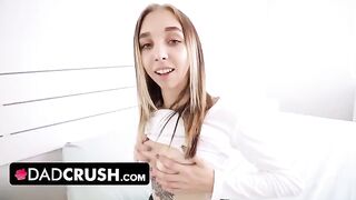 Cute teen Breezy Bri seduces her stepdad to fuck her