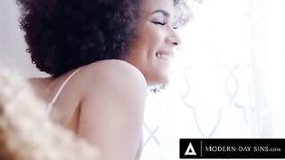 Scarlit Scandal and Alina Ali cum swap their husband's cum in a hot FFM threesome
