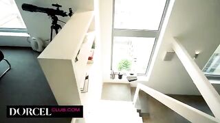 Morning sex with sexy French brunette Clea Gaultier is unforgettable