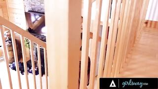Emily Willis catches her redheaded bestie masturbating