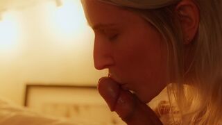 A hot massage from a wife before going to bed