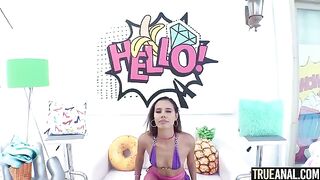 Petite Kylie Le Beau takes a big cock in her ass
