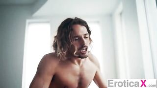 A hot brunette has a lazy afternoon filled with erotic sensations