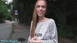 A redhead girl fucks in her natural form after a bad date