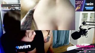 A streamer girl skinloverss got fucked by me during a donation stream