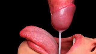 The best blowjob with milk and sperm, completely ASMR, you won't believe your eyes!