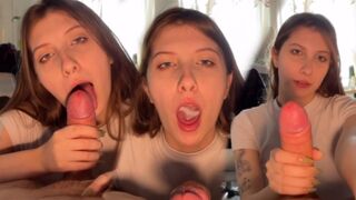 Girl wants to suck her stepbrother’s cock, he doesn’t mind