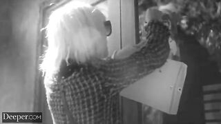 Cheating boyfriend makes Jessie furious, leading to rough sex