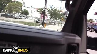 Busty babes get banged by Peter Green on the Bang Bus