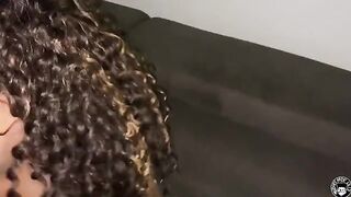 Ebony MILF Mone Divine gets Lil D's cock out and strokes it in PT 1