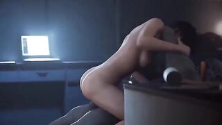 Ada Wong gets trapped and fucked hard in this intense scene