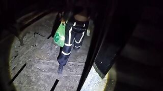 An explorer of abandoned places spends a night in a haunted house