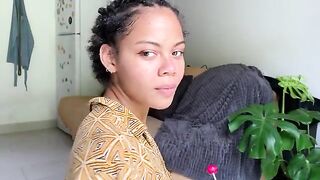 A girl is begging for an average dick to fill her mouth