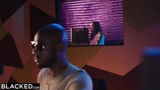 Singer Keisha gets fucked by a music producer in a steamy session