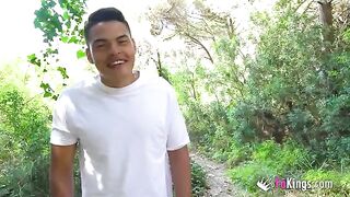 Korin, the busty Spanish mommy, loves getting fucked outdoors by strangers