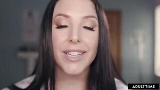 Gorgeous MILF doctor Angela White gives a sensual exam in ASMR style