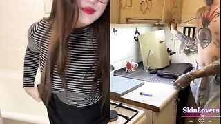 A professor lifted the mood of a student with a hard fuck. Plot and conversations