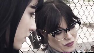 Tennis Coach fucked petite Goth Charlotte Sartre hard
