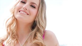Petite babe Scarlett Sage rides the biggest BBC ever