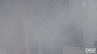 Hot Firefighters Foursome with Tattooed slut Monika Fox in intense anal action