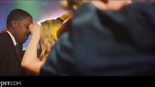 Avery is having fun with a guy at the party, getting wild