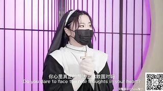 A nun has lost her purity and is now a hot slut in search of man