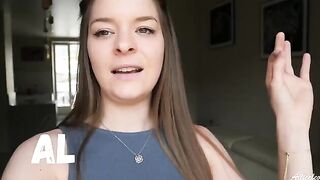 Private bathroom sex game with a stunning French beauty