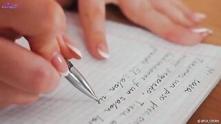 Hot Spanish lesson with a wet end, just for you