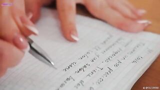 Hot Spanish lesson with a wet end, just for you