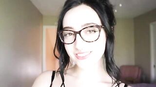 The girl is reading a funny book and she's not allowed to cum