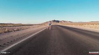 A brunette hottie, Freya Parker, gets fucked after skating