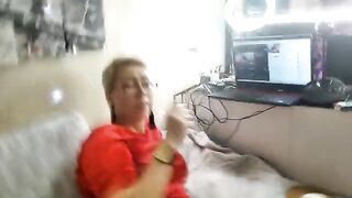 Sexual love in adulthood! MILF pussy on camera with female POV!