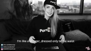 500K! Unboxing and Oral Creampie, a steamy gift from Pornhub, featuring MollyRedWolf’s signature intense oral action with a hot, messy finish that showcases her skill in deep, passionate blowjobs and cum-in-the-mouth scenes