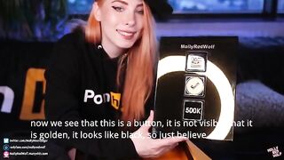 500K! Unboxing and Oral Creampie, a steamy gift from Pornhub, featuring MollyRedWolf’s signature intense oral action with a hot, messy finish that showcases her skill in deep, passionate blowjobs and cum-in-the-mouth scenes