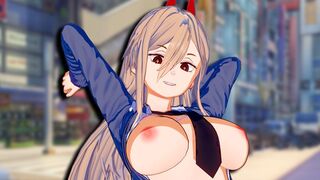 Chainsaw Man Power Hentai in animated 3D style