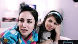 Retro sleepover with Gina Valentina and Gianna Dior’s signature styles