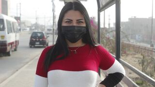 A big ass Venezuelan chick got lost in Lima and tried sex