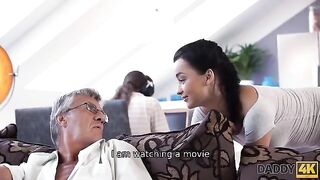 Old guy cheats on wife with her young grandchild