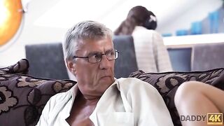Old guy cheats on wife with her young grandchild