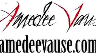 Amedee Vause gets her pussy and mouth filled with cum in a taboo roleplay scene