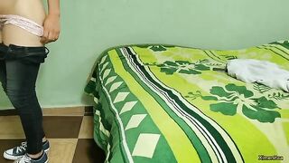 A sexy woman is getting fucked by her brother-in-law on the bed