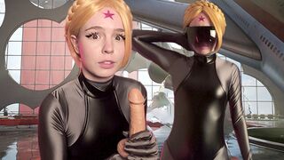 Cute girl from Atomic Heart gets fucked hard in a funny, sloppy scene