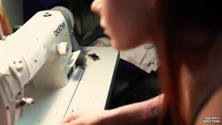 Stop sewing, let's get down to business with some steamy action