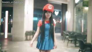 Exhibitionist Princess Peach gets fucked by Mario in public