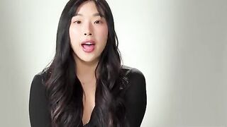 A petite Korean girl masturbates and reaches intense orgasm with her trimmed pussy