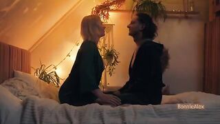 A couple engages in slow and sensual intimate sex